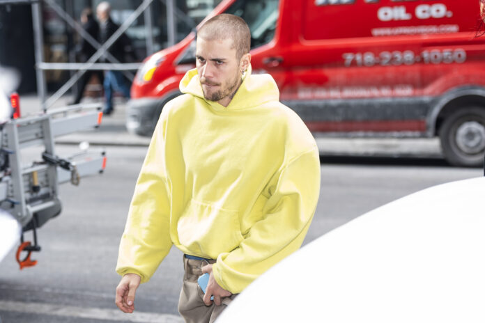 NEW YORK, NEW YORK - JANUARY 29: Justin Bieber is seen in Union Square on January 29, 2025 in New York City. (Photo by TheStewartofNY/GC Images)