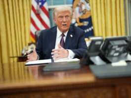 Washington , DC - January 20: President Donald Trump signs a series of executive orders at the White House on January 20, 2025, in Washington, DC. (Photo by Jabin Botsford /The Washington Post via Getty Images)