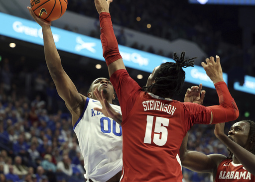 Nelson nets 25 points in No. 4 Alabama’s victory over No. 8 Kentucky, 102-97