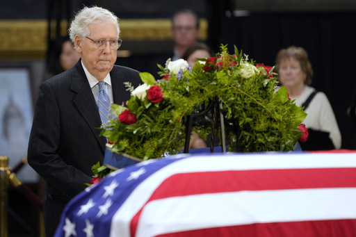 President-elect Donald Trump visits Jimmy Carter’s casket in the Capitol Rotunda.