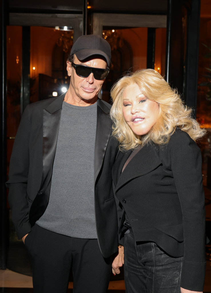 PARIS, FRANCE - OCTOBER 17: Lloyd Klein and Jocelyne Wildenstein are seen out and about on October 17, 2024 in Paris, France. (Photo by MEGA/GC Images)