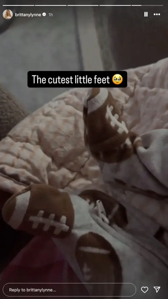 Brittany Mahomes Shares First Peek at Baby Golden's Feet! (Photo: Brittany Mahomes/Instagram)