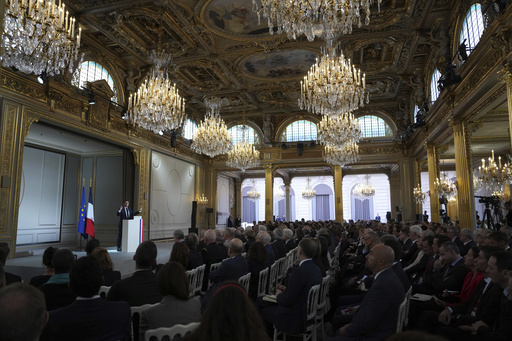 Macron states that Trump maintains a ‘strong partner’ in France, encourages Ukraine to adopt a pragmatic view on territory issues.