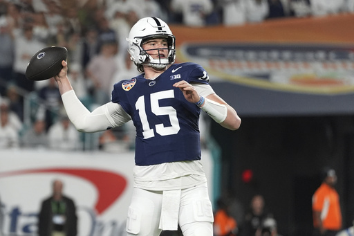 Late interception by Penn State’s Drew Allar secures Notre Dame’s victory in the Orange Bowl