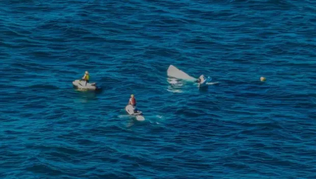 The plane left Coffs Harbour, Australia, around 3:30pm and was headed for South West Rocks - but never made itCredit: Nine
