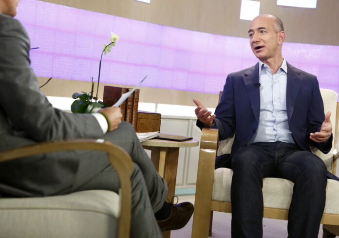 TODAY -- Pictured: Jeff Bezos appears on NBC News' 