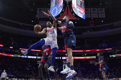 Maxey tallies 29 points, guiding 76ers to victory over Washington 109-103