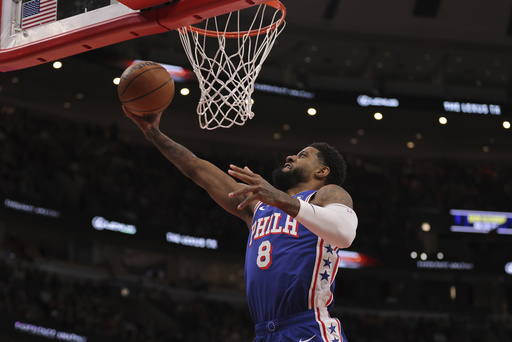 76ers’ Paul George misses another game vs. Lakers due to finger injury