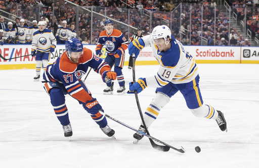 Nugent-Hopkins nets two goals in Oilers’ 3-2 victory over Sabres