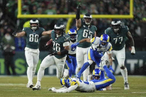 Eagles advance to NFC championship game at home against Washington, fueled by Saquon Barkley’s performance