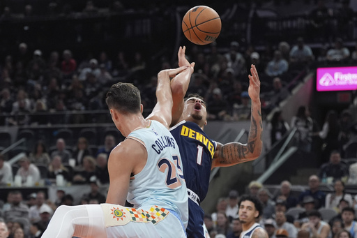 Nuggets overpower Spurs 122-111 in overtime, ruining Wembanyama’s 21st birthday celebration.