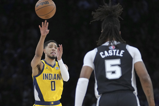 Tyrese Haliburton’s three-point explosion mirrors a Stephen Curry highlight in Paris.