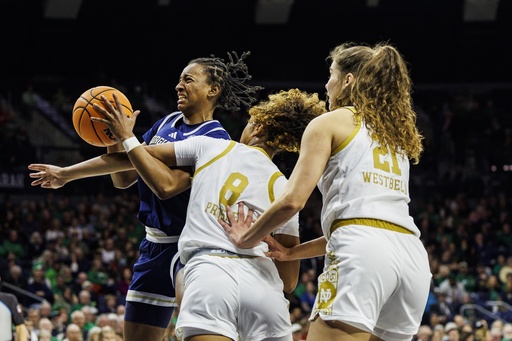 No. 3 Notre Dame pulls away from No. 17 Georgia Tech in second half to secure 81-66 win