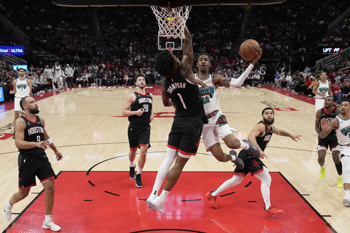 Green matches his career-best with 42 points as Rockets surge to a 120-118 win against Grizzlies