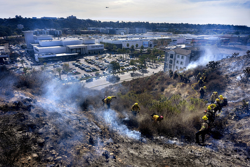 Alerts for hazardous winds expanded in Southern California amid fresh wildfire outbreaks.