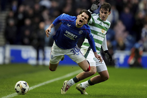 Celtic’s Engels struck by coin during 3-0 defeat to Rangers at Ibrox Stadium