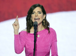 FILE - Rep. Nancy Mace, R-SC., speaks during the Republican National Convention July 17, 2024, in Milwaukee. (AP Photo/J. Scott Applewhite, File)