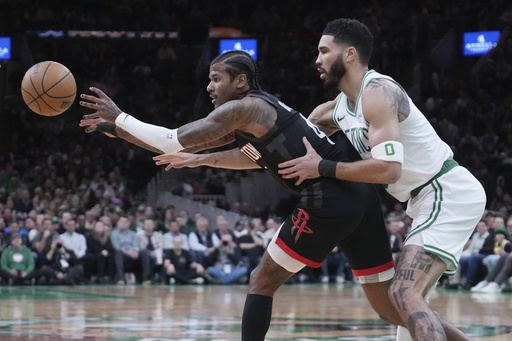 Thompson scores 33 and nails the decisive basket as Rockets comeback to defeat Celtics 114-112