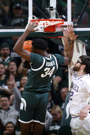 Akins nets 20 points in No. 16 Michigan State’s commanding 88-54 victory over Washington