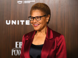 Karen Bass at the 2024 EBONY Power 100 Gala held at Nya Studios West on November 17, 2024 in Los Angeles, California. (Photo by Alberto Rodriguez/Variety via Getty Images)