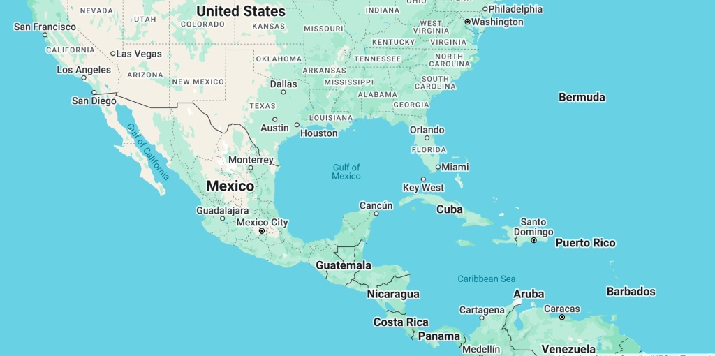 The Gulf of Mexico (Photo: Google Maps)