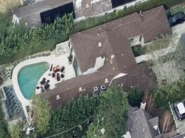 Kamala Harris' house in Brentwood, Los Angeles.