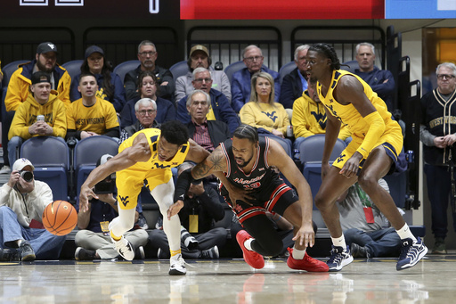 Cryer tallies 17 points as No. 6 Houston defeats West Virginia 63-49, securing their 13th consecutive victory.