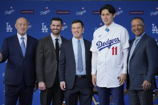 Ohtani notified the Los Angeles Dodgers of their acquisition of coveted Japanese pitcher Roki Sasaki.