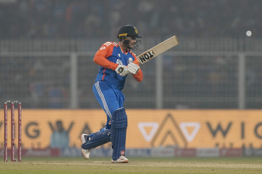 Abhishek Sharma scores 79 as India secures a 7-wicket victory over England in the opening T20 match.