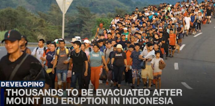 Thousands To Be Evacuated After Mount Ibu Eruption In Indonesia (Photo: Dawn News/YouTube)