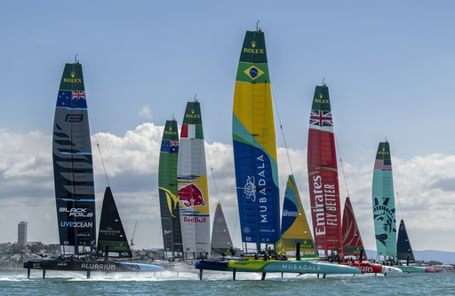 Australia triumphs over Spain and Britain to claim victory in the New Zealand SailGP event.