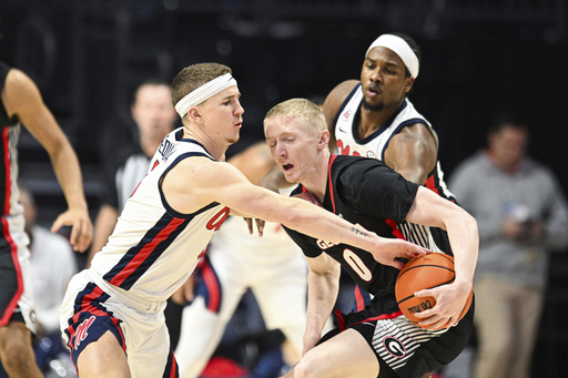 Murrell and Brakefield guide No. 24 Mississippi to a 63-51 victory against Georgia