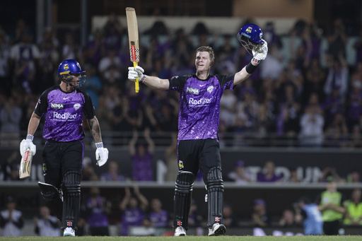 Owen matches Big Bash record with a rapid 39-ball century, leading Hobart Hurricanes to victory in the final.