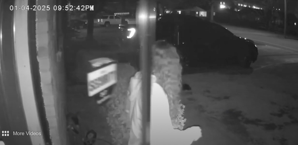 Heather Williams was last seen leaving her house just before 10pm on January 4 (Photo: Police Footage)