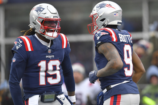 Patriots secure victory over Bills 23-16, hindering their chance for a top draft pick; Coach Jerod Mayo dismissed post-game.