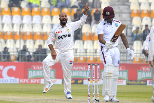 Khan orchestrates a dominant 127-run victory for Pakistan over West Indies in the opening test match.