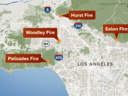 LA Fire Map (Photo: ABC10)