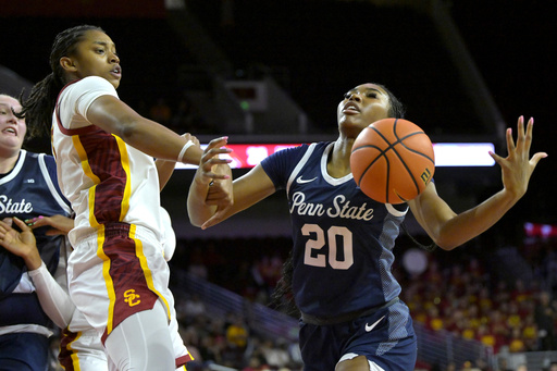 Watkins and Iriafen guide No. 4 USC to a 95-73 victory against Penn State, leaving the Nittany Lions still searching for a Big Ten win.