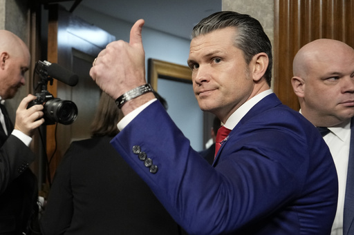 Hegseth addresses misconduct claims as senators question Trump’s nominee for Defense Secretary.