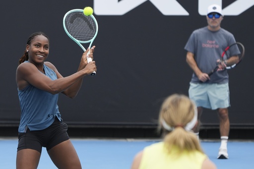 Coco Gauff has enhanced her serve and forehand skills in preparation for the 2025 Australian Open.