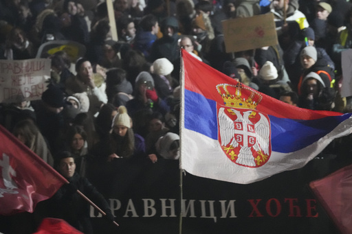 Students spearhead large-scale demonstrations in Serbia targeting the government broadcaster and the president.