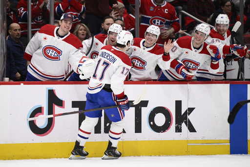 Nick Suzuki nets overtime goal, leading Canadiens to 3-2 victory over Capitals