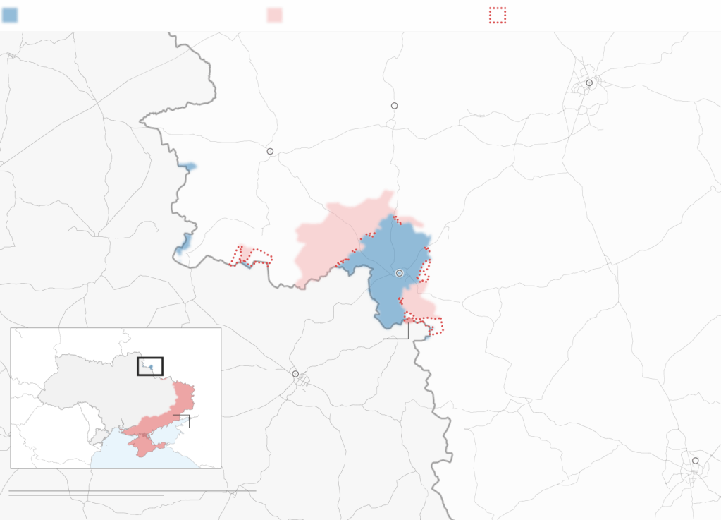 Data as of Jan. 5, 2025 at 1:30 p.m. ET

Notes: “Assessed” means the Institute for the Study of War has received reliable and independently verifiable information to demonstrate Russian control or advances in those areas. Russian advances are areas where Russian forces have operated in or launched attacks, but they do not control them. “Claimed” areas are where sources have said control, incursions or counteroffensives are occurring, but ISW cannot corroborate or demonstrate them to be false.

Source: The Institute for the Study of War with AEI’s Critical Threats Project

Graphic: Lou Robinson, CNN