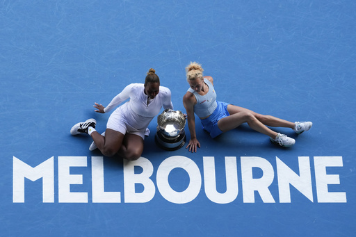 Top-ranked duo Taylor Townsend and Katerina Siniakova claim women’s doubles title at the Australian Open