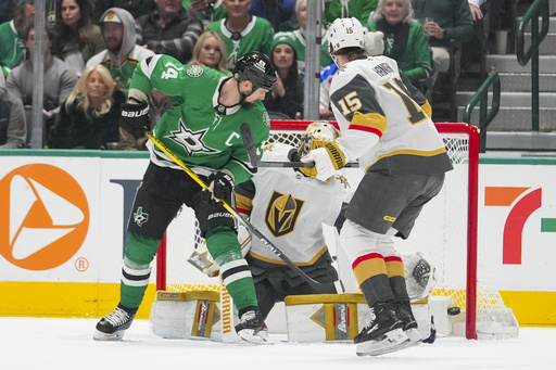 Robertson nets a pair, Benn contributes as Stars defeat Golden Knights 4-3