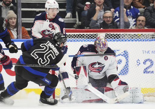 Fantilli nets first career hat trick in Blue Jackets’ 5-1 victory over Maple Leafs