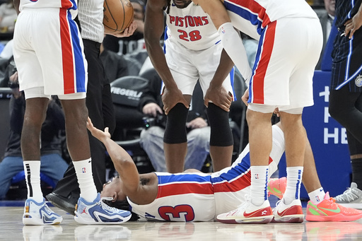 Pistons player Jaden Ivey undergoes leg surgery following injury sustained in game against Magic.