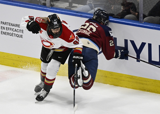 Tabin scores 2 points, leading Victoire to a 2-1 victory against Charge in a packed Quebec arena.