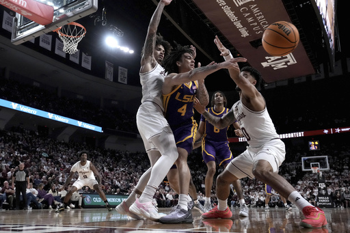 Zhuric Phelps and Wade Taylor IV lead No. 11 Texas A&M to a 68-57 victory over LSU