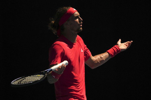 Zverev caught off guard as a feather interrupts play at the Australian Open